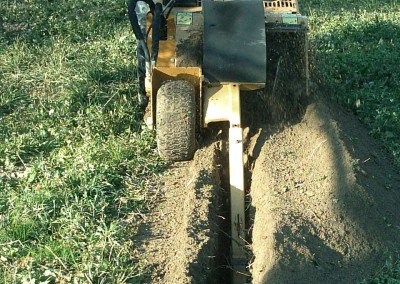 Profondeur de tranchée d'arrosage de 76cm