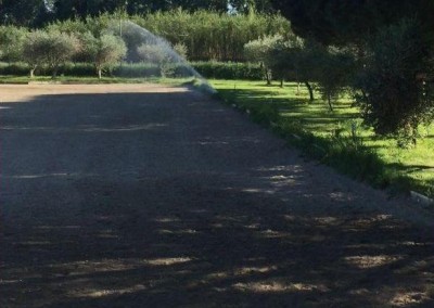 Arrosage automatique dans un centre équestre